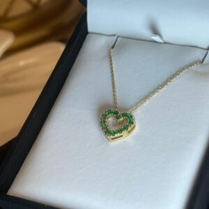 Collar Corazón Esmeralda