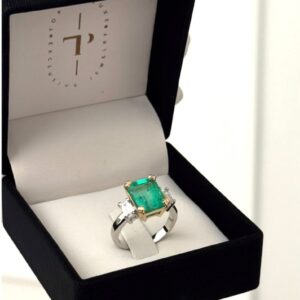 ANILLO EMERALD & DIAMONDS BAGUETTES